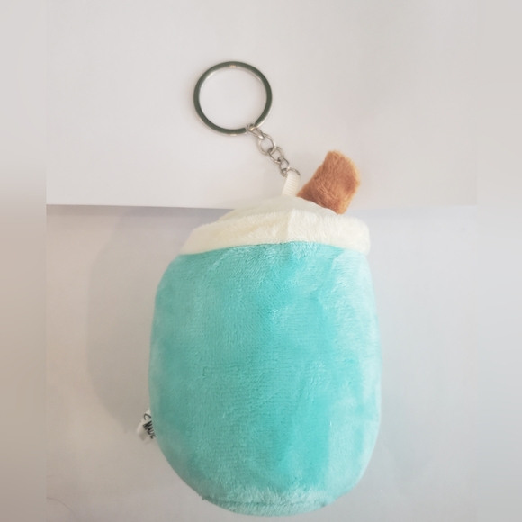 New Green Apple Boba Plush Keychain - Picture 2 of 2